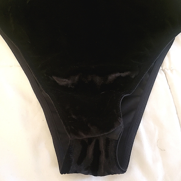 🌱 Sam Edelman Velvet and Mesh Bodysuit Size Medium - Picture 7 of 10